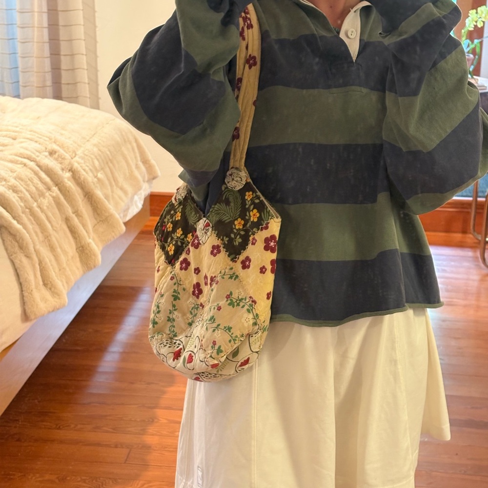 Quilted Patchwork Handmade Tote - Picture 3 of 3